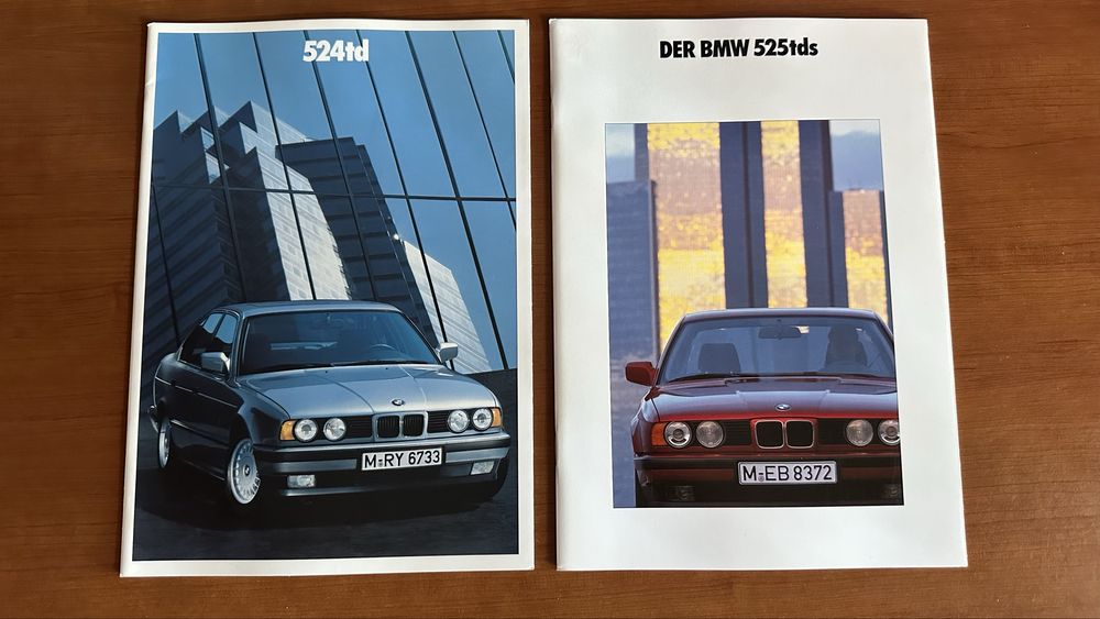 BMW e34 оригинальный мануал и рекламные брошюры