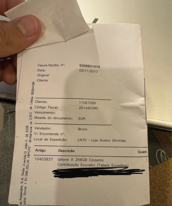 iPhone X 256Gb Preto