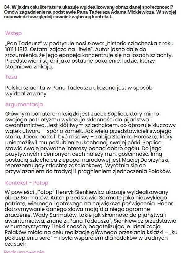 Pytania jawne - Matura z języka polskiego 2025 | Notatki maturalne