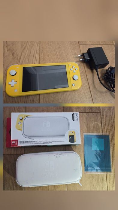 Konsola Nintendo Switch Lite 32GB żółta + futerał + folia Kraków