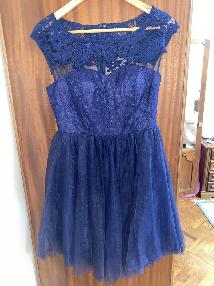 Vestido de cerimónia Azul escuro