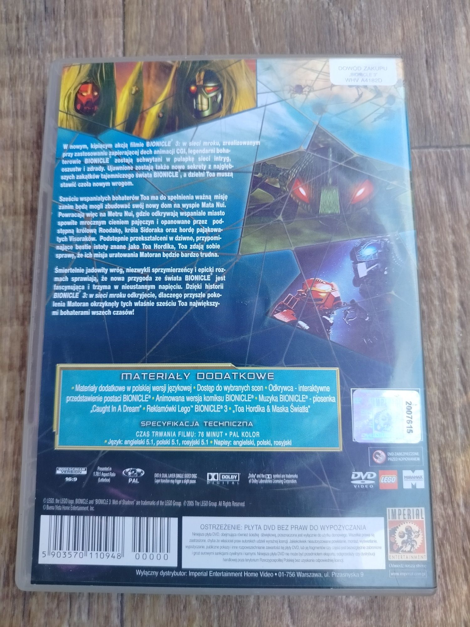 Bionicle 3: w sieci mroku polski dubbing
