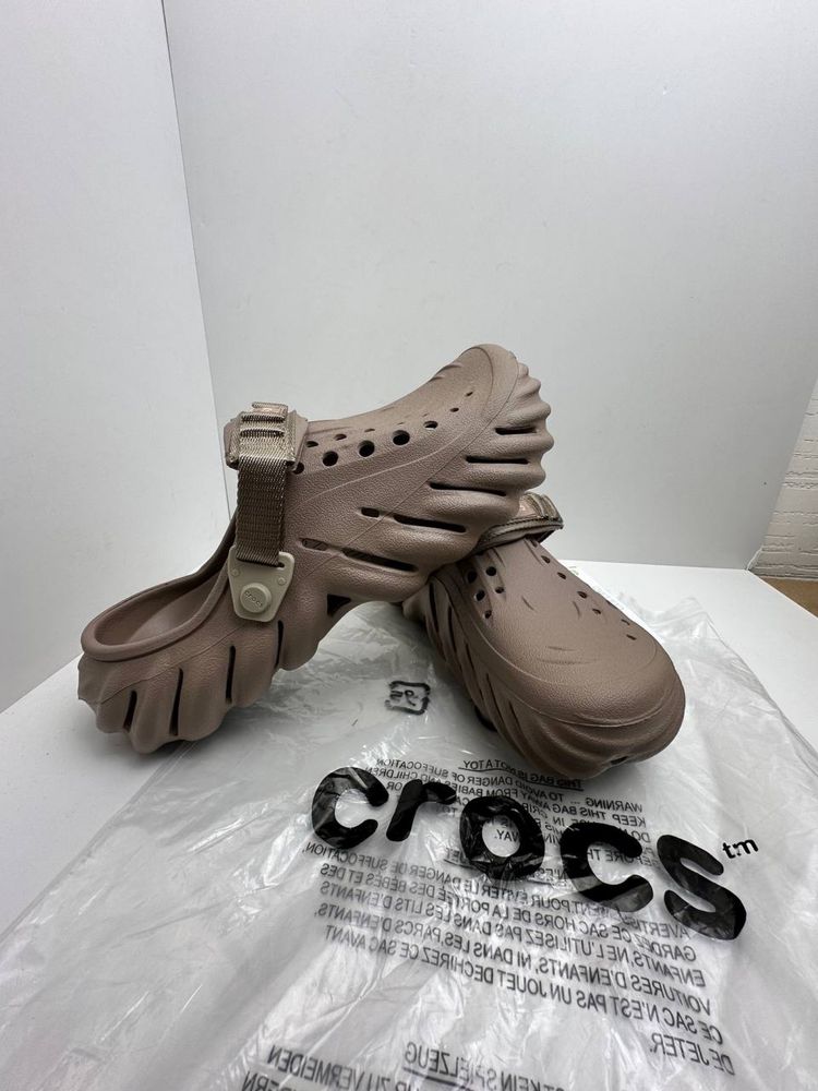 Crocs Echo Clog Beige Крокс Ехо беж Сабо