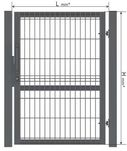 FURTKA PANELOWA 100/150 wys. ocynk + kolor Producent WALDI - Radoszyce