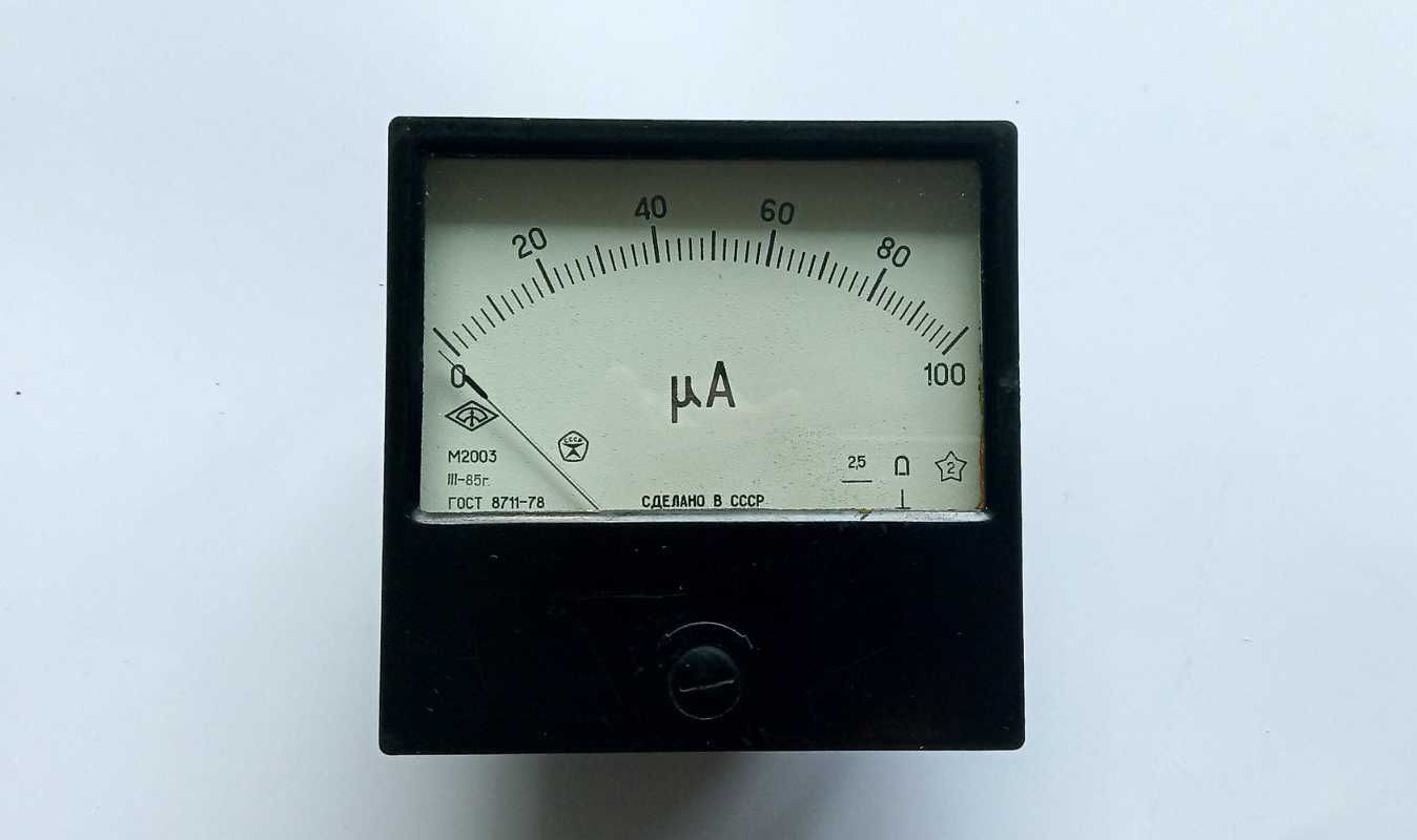 Амперметр микроамперметр головка измерительная СССР