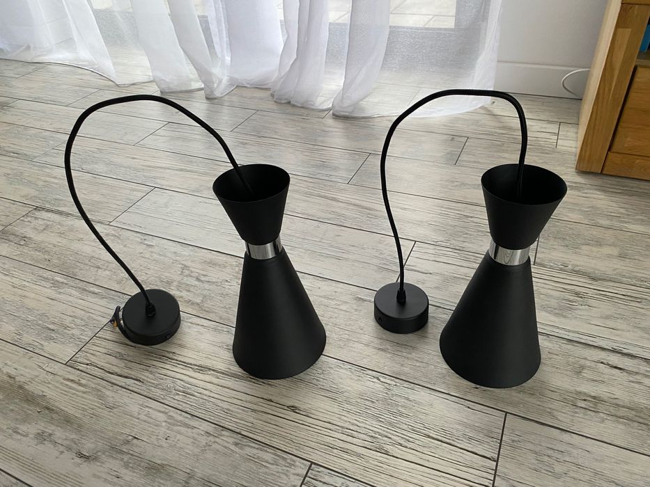 Lampa sufitowa czarna  - 2 szt.