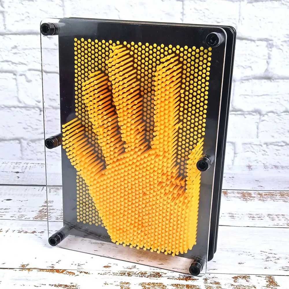 СУПЕР 3D СУВЕНИР! • Гвозди PIN-ART Скульптор XL (желтые) • Пин Арт