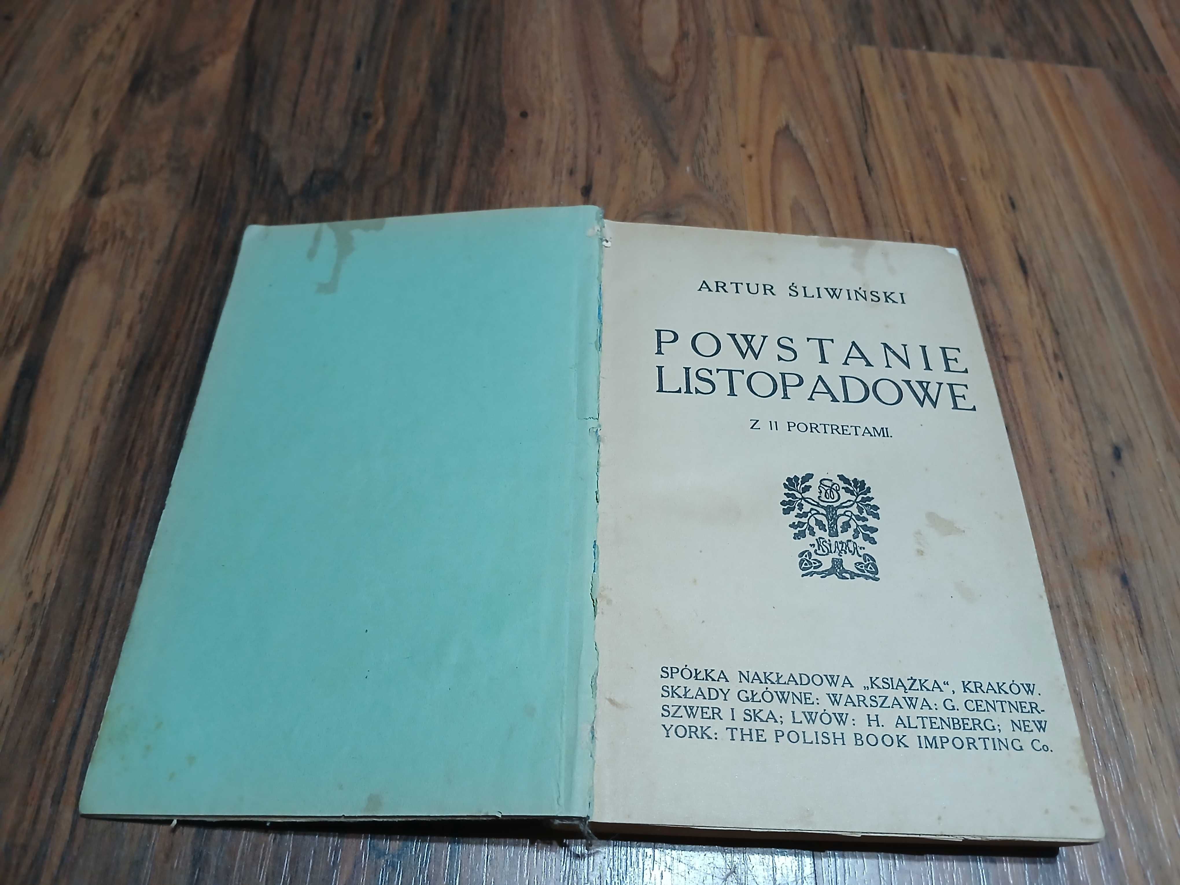 Książka Powstanie Listopadowe Artur Śliwiński