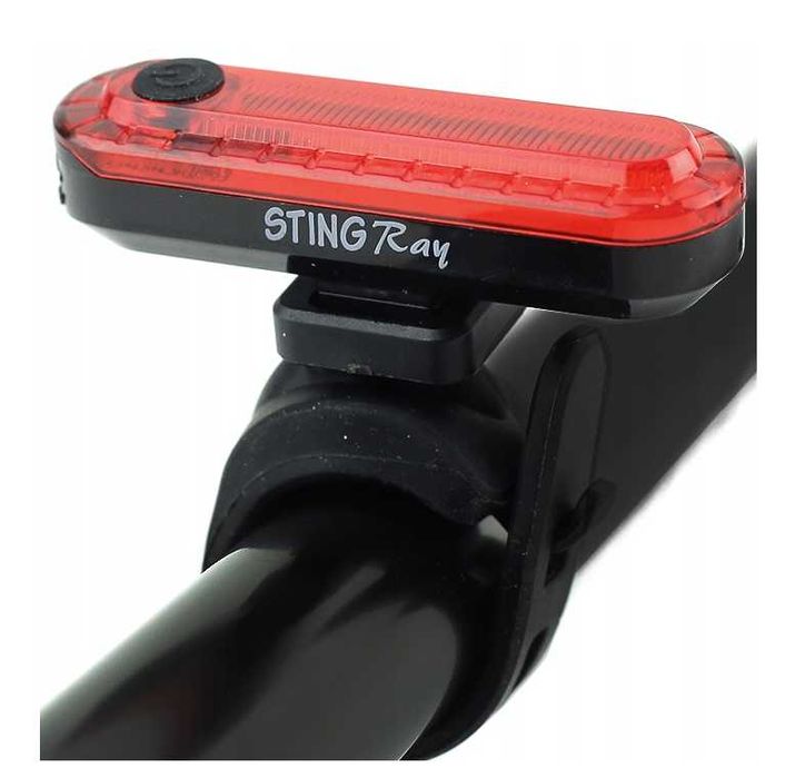 Lampa Rowerowa na sztycę lampa na rower tył, tylna usb 60 lm