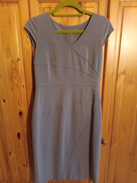 Elegancka, szara sukienka