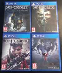 Dishonored Definitive Edition 1 2 3 Death of the Outsider PL Prey PS4