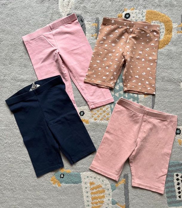 Zestaw leginsów krótkie i 3/4 H&M r. 110