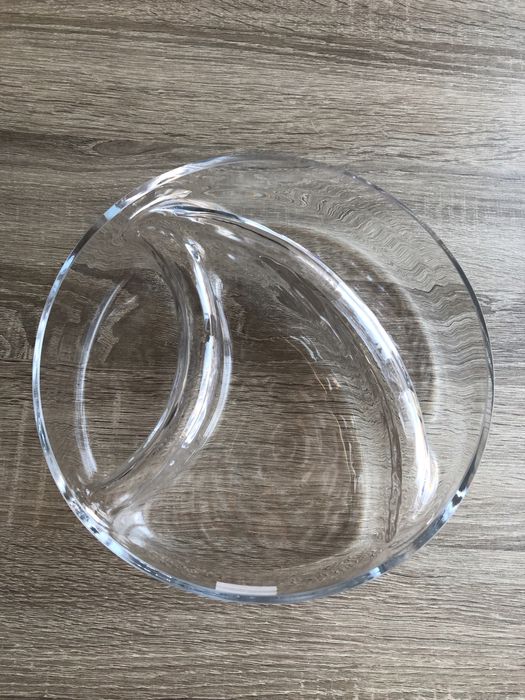 Salaterka trójdzielna KROSNO średnica 23 cm i szklany Sheiker