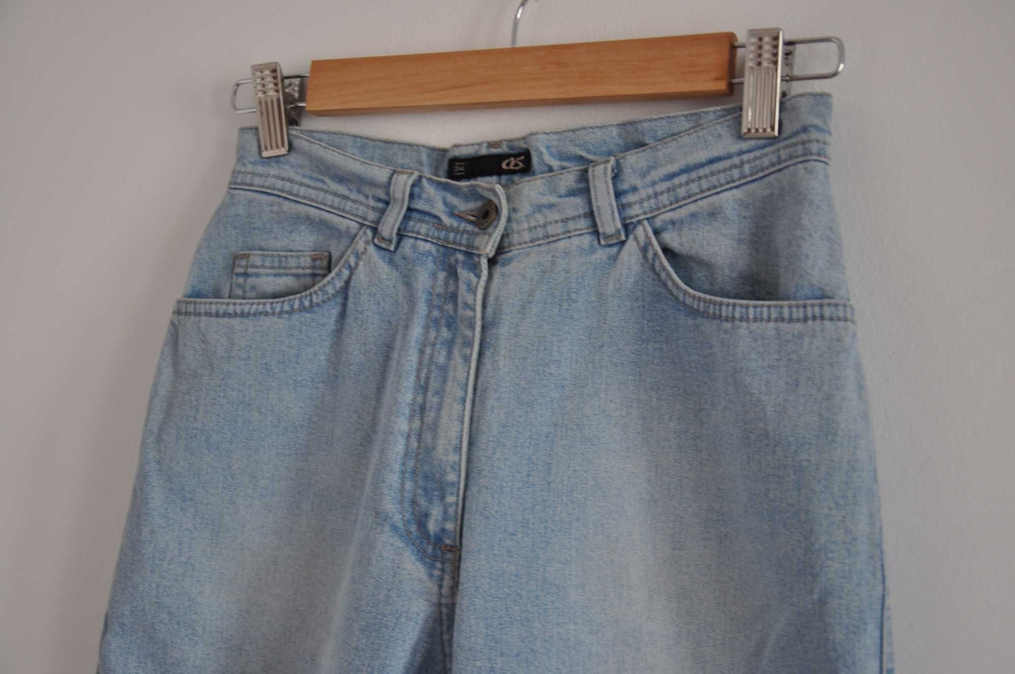 Spodnie jeansy 7/8 Jasny Denim 34/XS Boyfriend