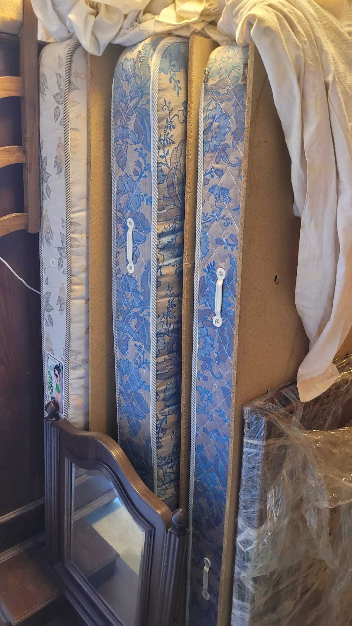 Cama Casal Colchão Estrado Roupeiro