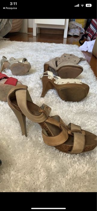 Vários sapatos de salto alto tamanho 37