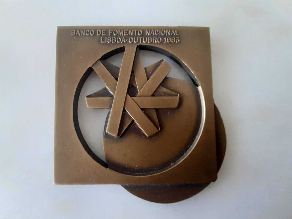 Medalha bronze Banco de Fomento Nacional 1983, excelente estado