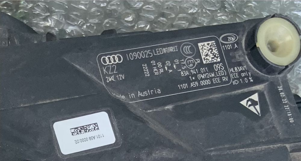 Фара для Audi Q3 2021 рік, ліва, Європа, 83А941011