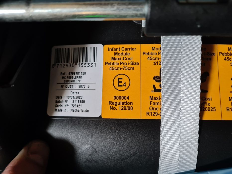 Nosidełko fotelik Maxi Cosi pebble pro i size 0-13kg