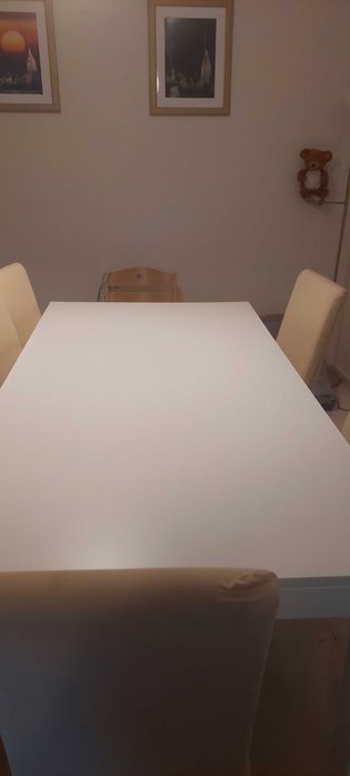 Mesa jantar - branco lacado 2m X 1m