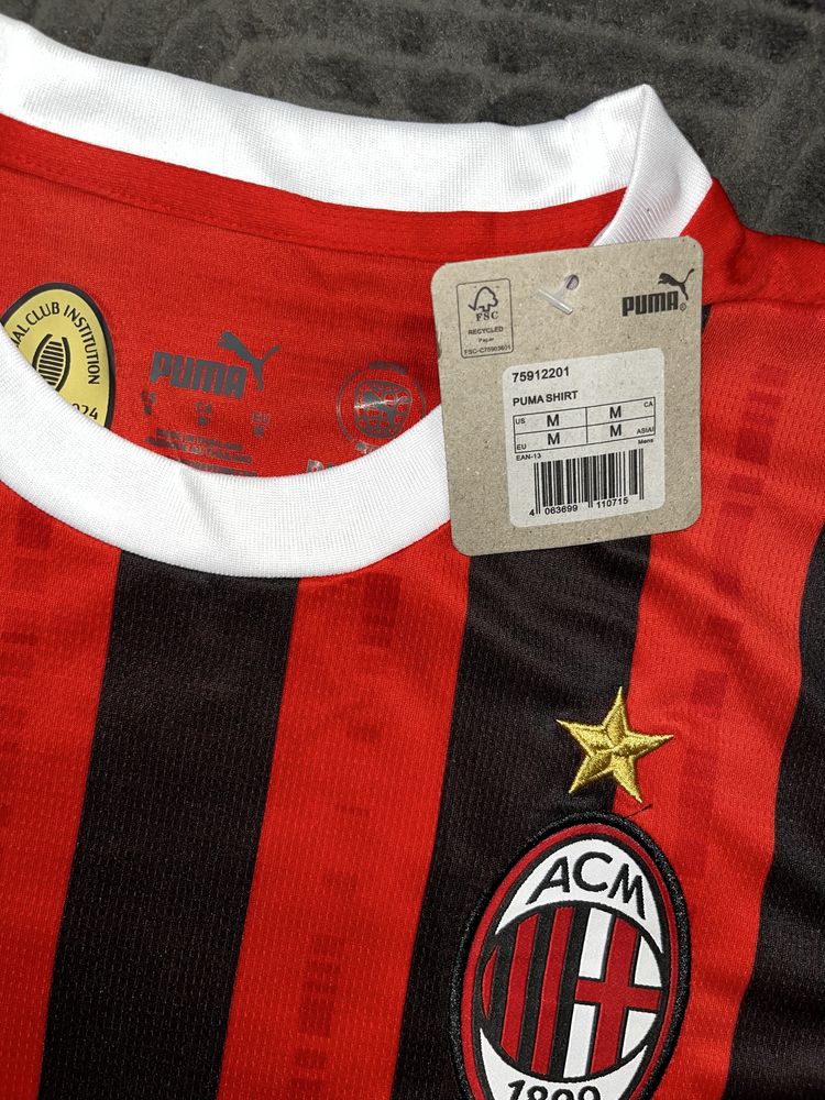 Koszulka i spodenki pilkarskie puma ac milan M nowe z metka