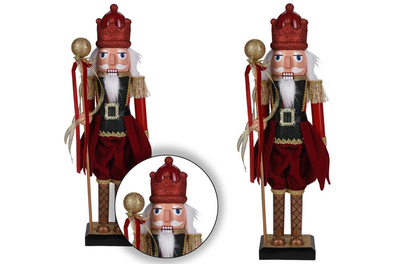 Figurka Dziadek do Orzechów 38 cm świąteczna na Boże Narodzenie