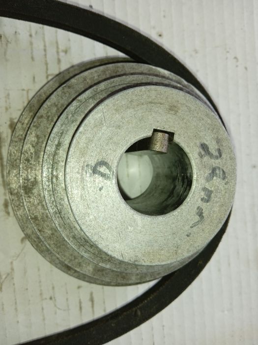 Polias de alumínio e cinta V