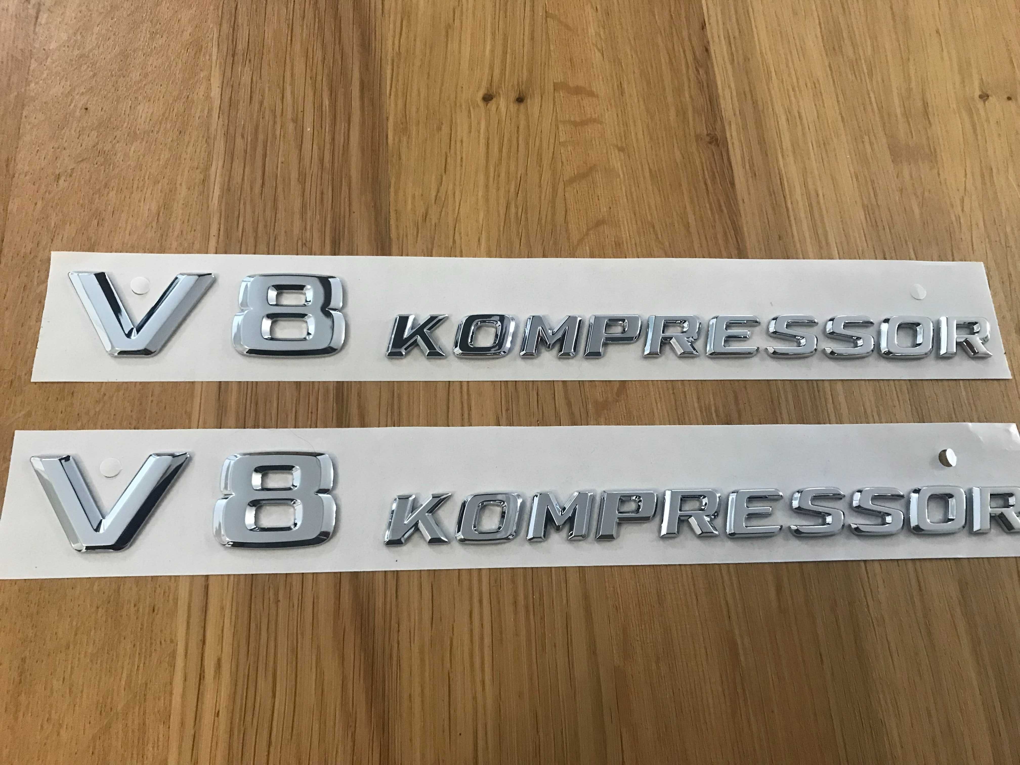 Original Mercedes-Benz V8 Compressor Emblemas