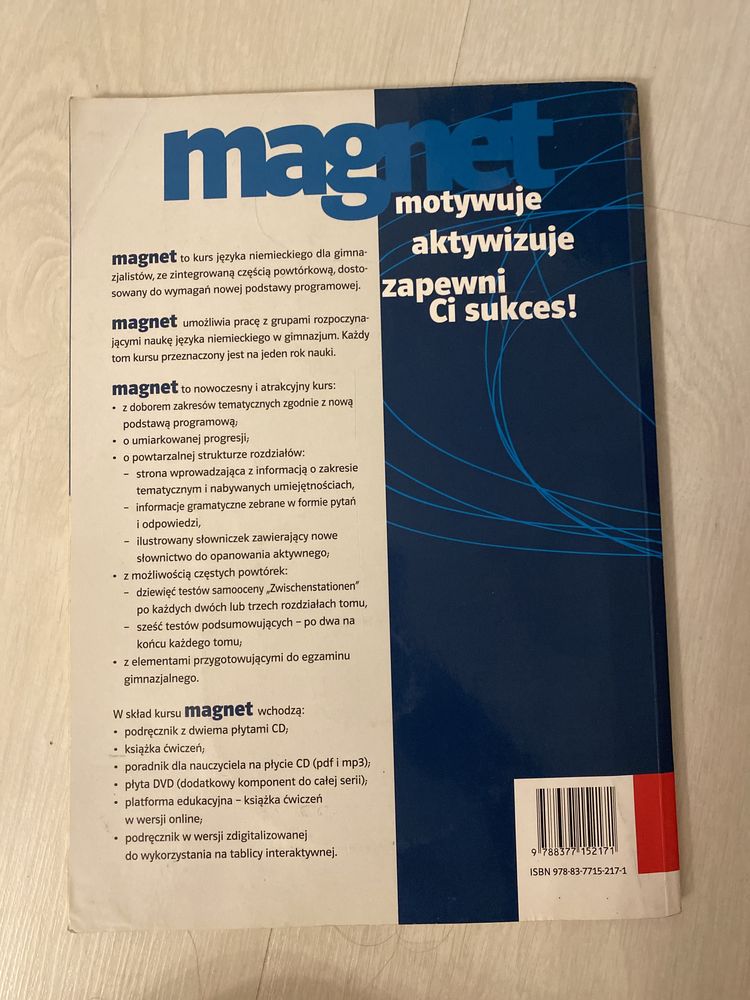 Podręcznik do nauki języka niemieckiego - Magnet 2 z płytkami