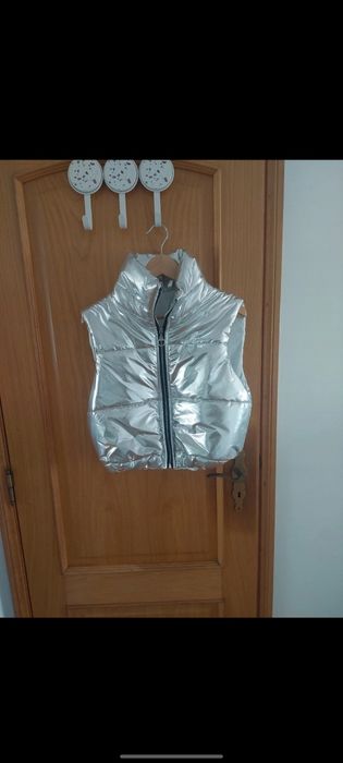 Colete reflector prateado
