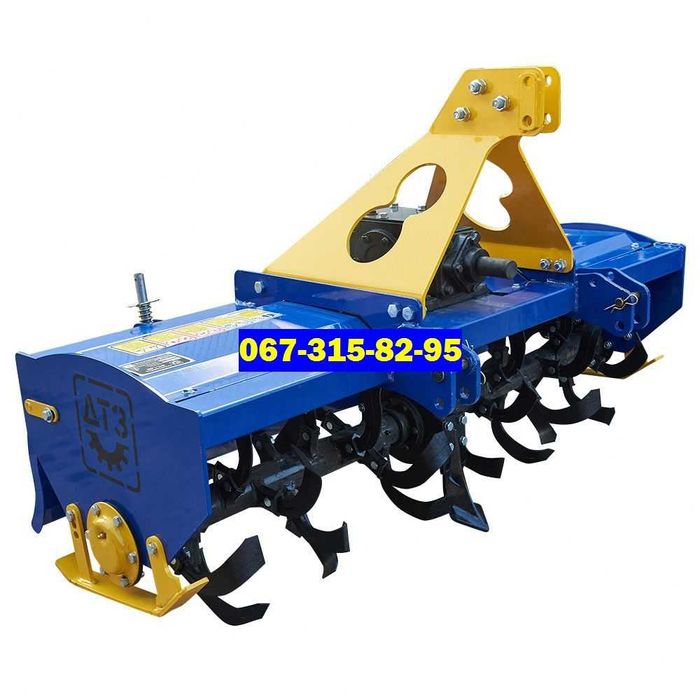 Навісна Фреза Грунтофреза Почвофреза ДТЗ 1.5 метра - З ЛИЖАМИ