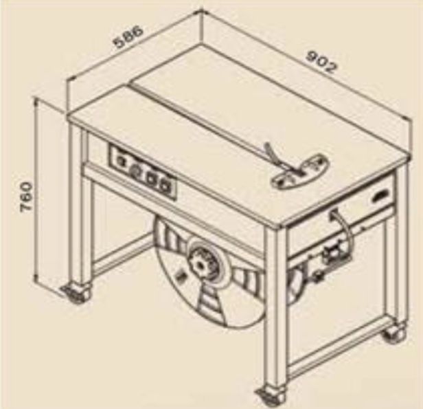 Wiązarka do taśm pp PÓŁAUTOMAT TP 202