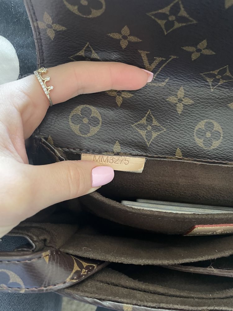Torebka louis vuitton listonoszka skóra  naturalna pochette