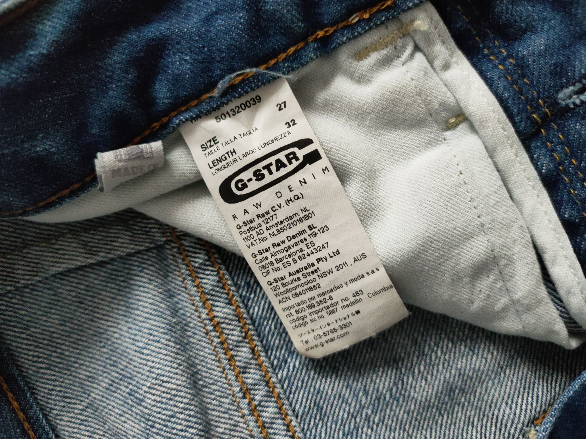 Męskie jeansy G-Star Raw Type C 3D Loose Tapered W27 L32