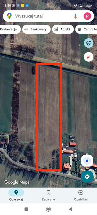 Działka rolna w Szwagrów