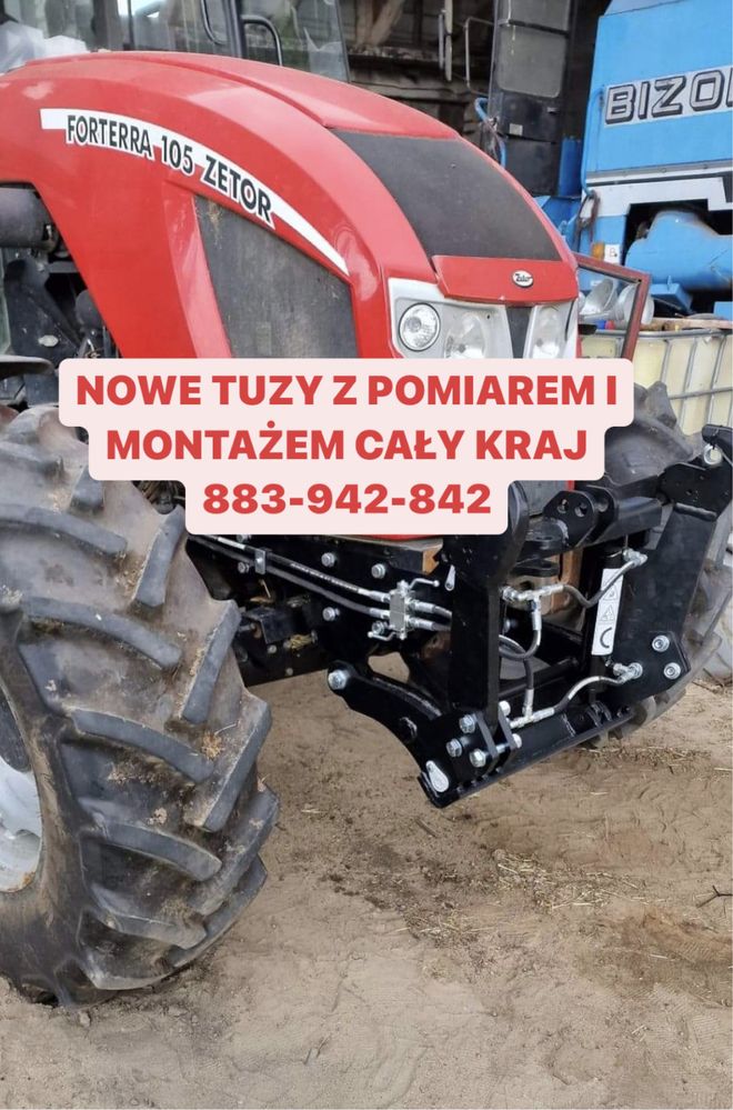 TUZY z pomiarem i montazem kazdy model ciagnika TUZ przedni 2 tony