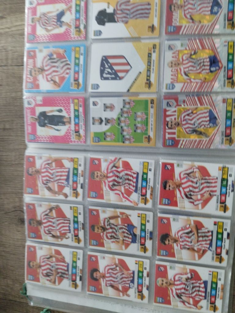 Karty piłkarskie cały zespół atletico de Madrid