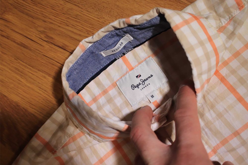 Koszula Pepe Jeans r. M męska wielokolor dł rękaw bawełniana