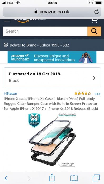 Capa dura para iPhone xs