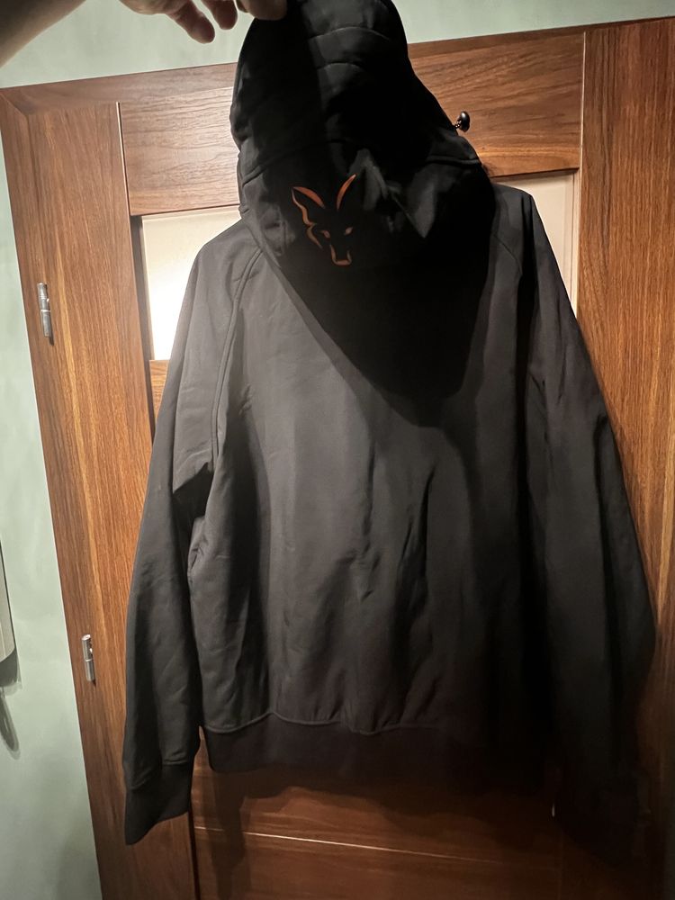 Nowa kurtka karpiowa Fox  Collection black orange shell hoody L