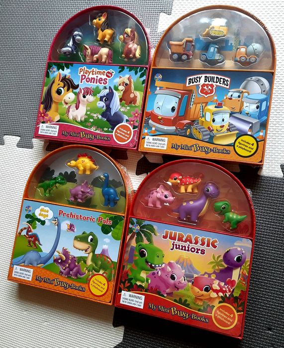 Prehistoric Pals My Mini Busy Books książka z figurkami po angielsku
