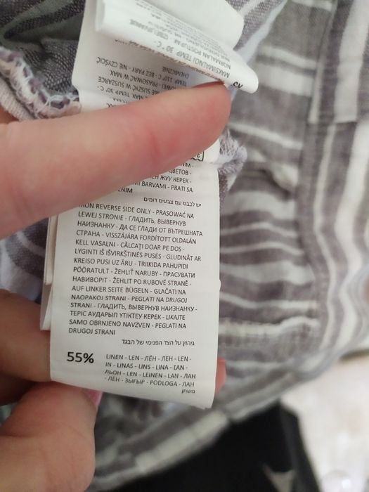 Spodnie damskie lniane len bawełna Sinsay paperbag na lato 36 S