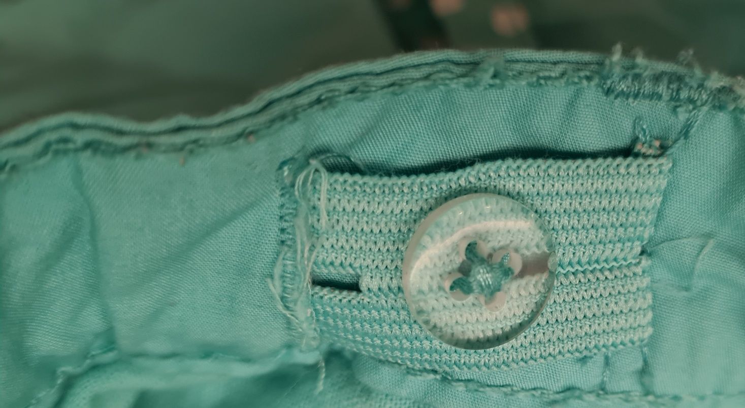 Nowe H&M krótkie spodenki bawełna rozm 110 zielony