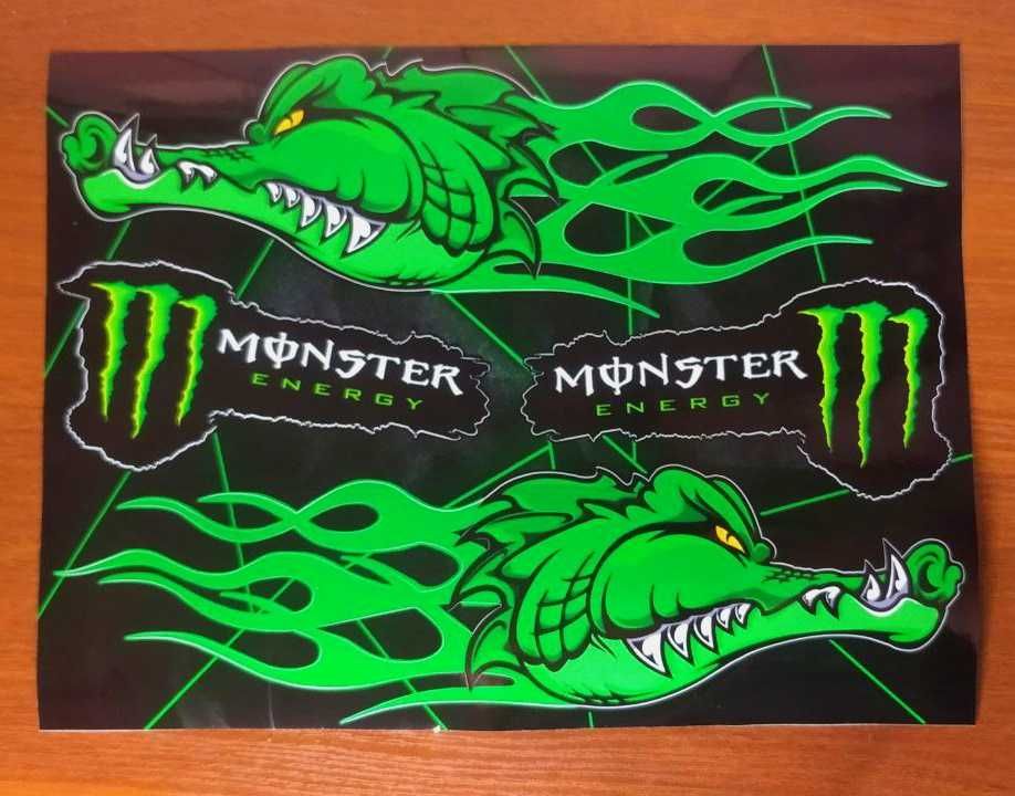 Колекційні наклейки на бак мотоцикла Monster Energy