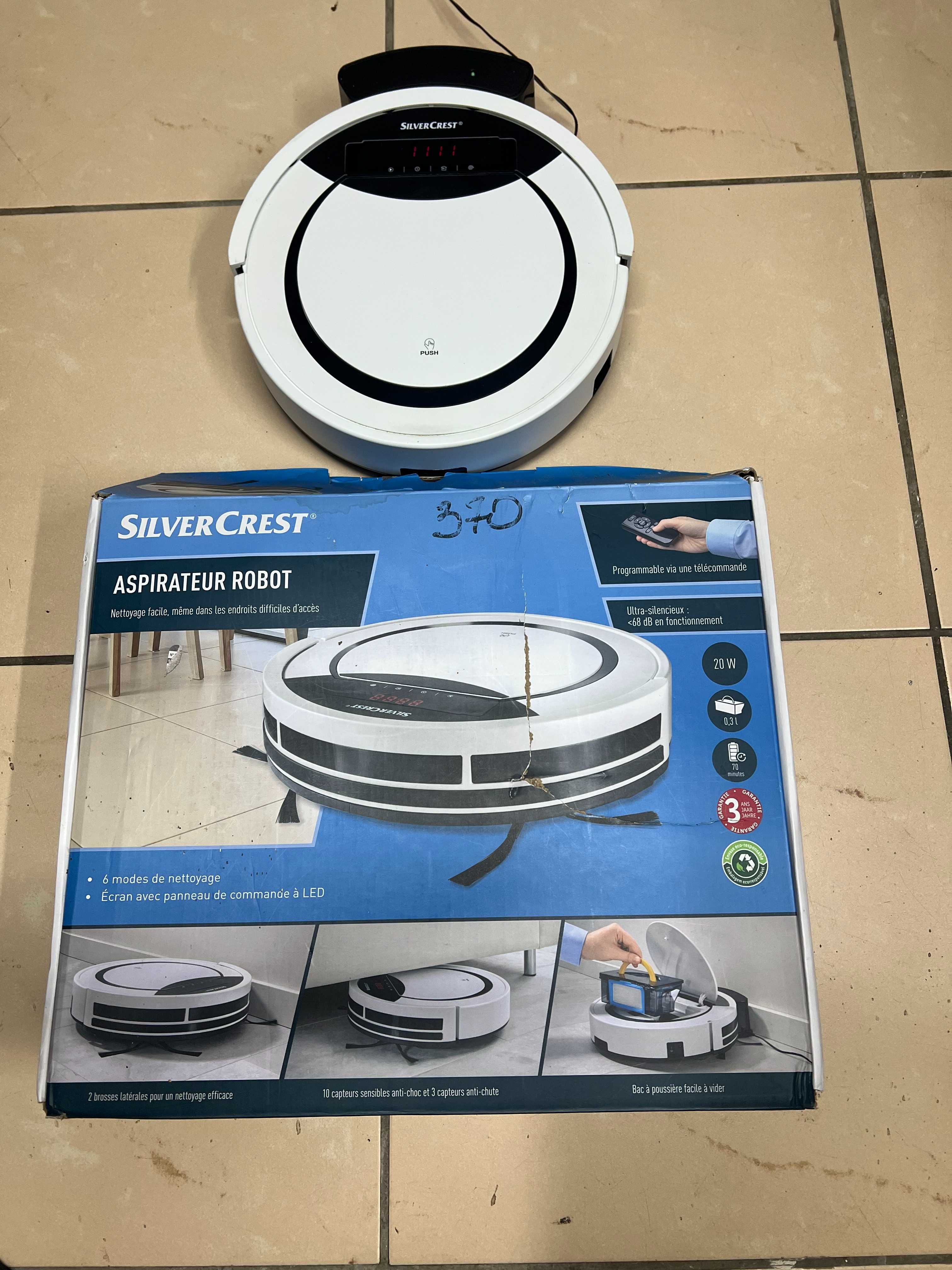 Robot sprzątający SilverCrest  SSR3000A1 nowiutki sprzęt, Super działa