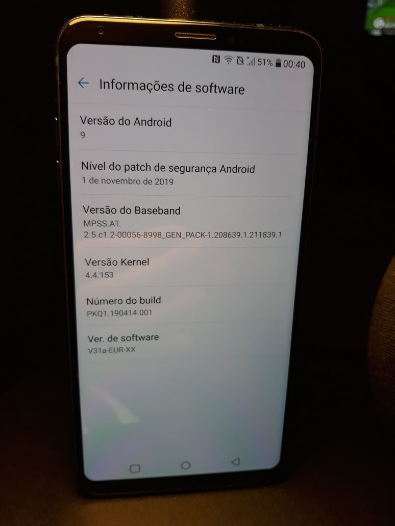 LG V30 azul (raro)