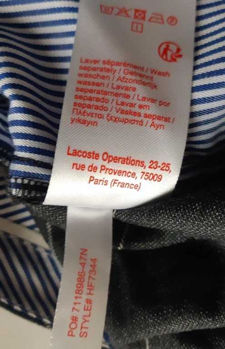 Брюки женские серые, клетка Lacoste