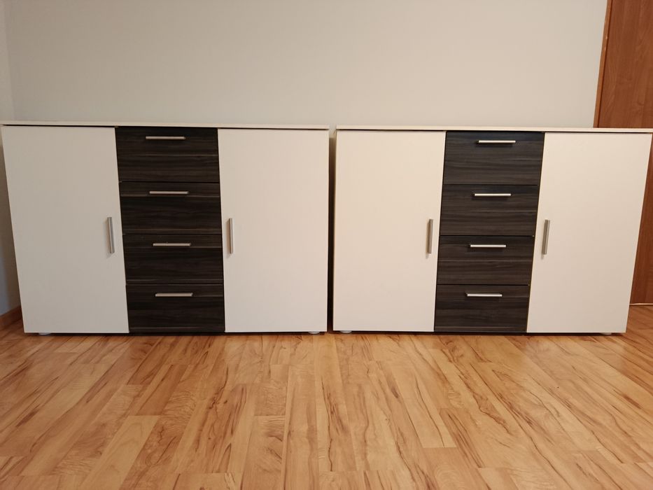 Komoda dwudrzwiowa z szufladami x2