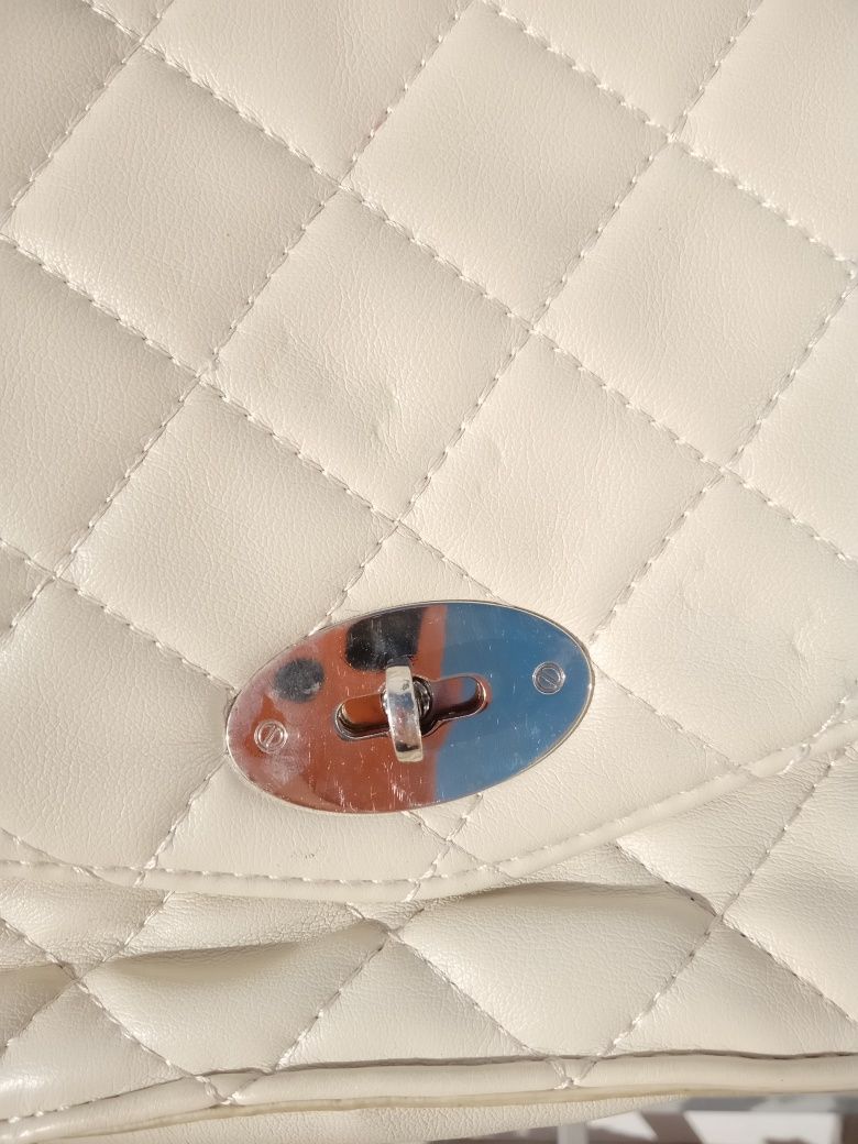 Mala tiracolo de ombro creme Misako
