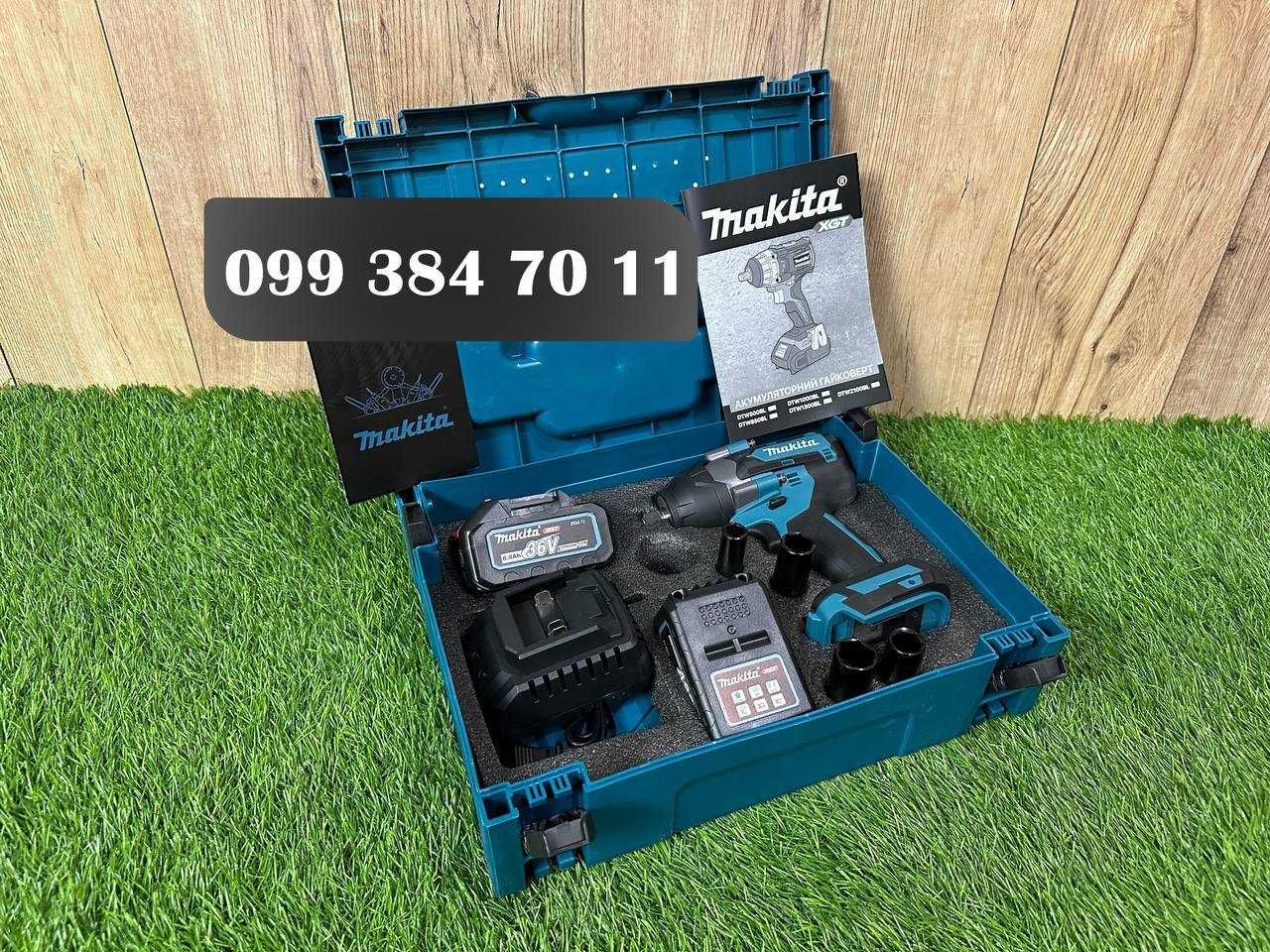 Акумуляторний Гайковерт для откручування колес Makita на 850Hm 2 АКБ